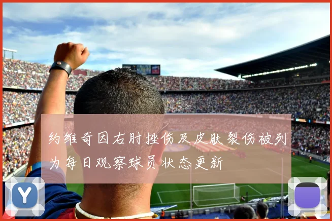约维奇因右肘挫伤及皮肤裂伤被列为每日观察球员状态更新